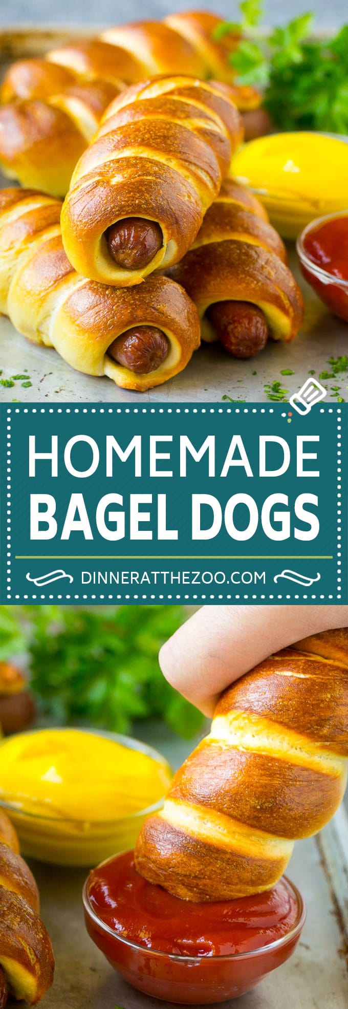 Bagel Dogs Recipe | Hot Dogs #bagel #hotdogs #dinner #lunch #fuyos