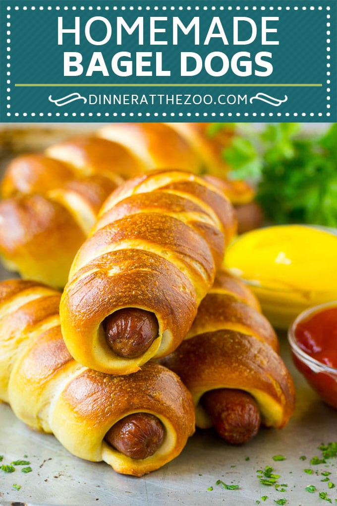 Bagel Dogs Recipe | Hot Dogs #bagel #hotdogs #dinner #lunch #fuyos