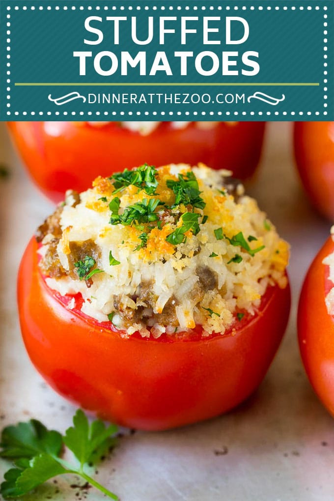 Stuffed Tomatoes Recipe | Sausage Stuffed Tomatoes #tomatoes #sausage #rice #dinner #fuyos