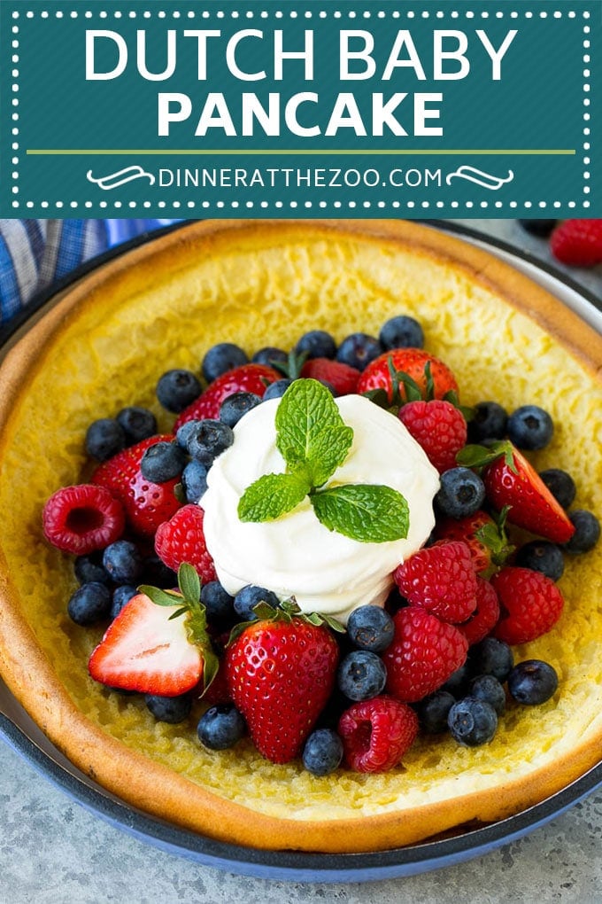 Dutch Baby Pancake Recipe | Puffed Pancake | Skillet Pancake #pancakes #breakfast #brunch #fuyos