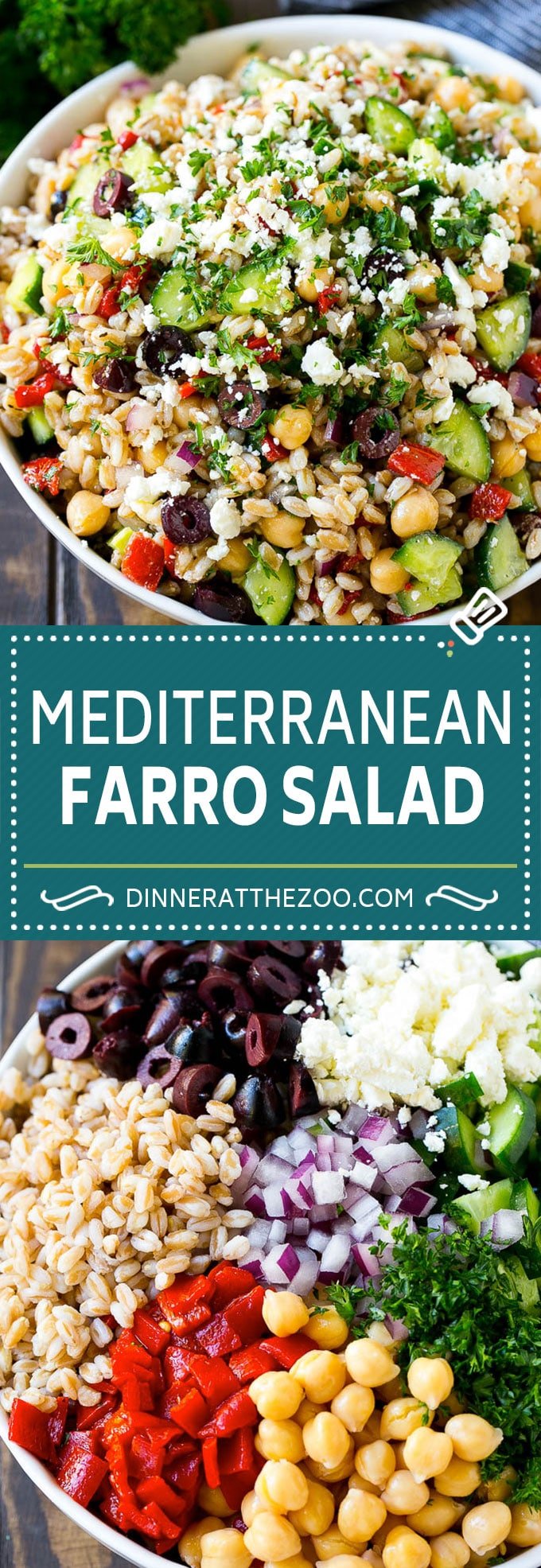 Farro Salad Recipe | Healthy Salad #salad #healthy #cleaneating #farro #dinner #fuyos