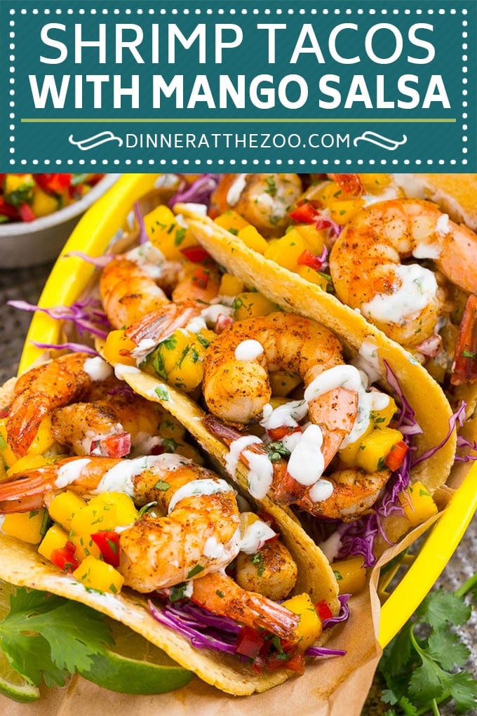 Shrimp Tacos Recipe | Seafood Tacos #shrimp #tacos #mango #tacotuesday #mexican #dinner #fuyos