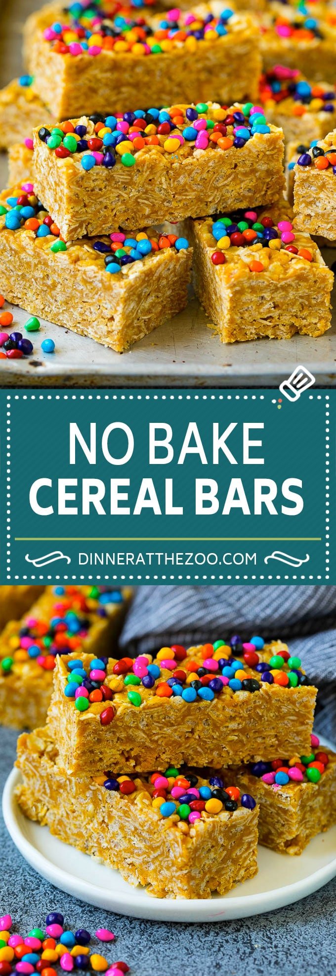 Cereal Bars Recipe | No Bake Bars | Peanut Butter Bars #cereal #breakfast #mealprep #peanutbutter #oatmeal #fuyos