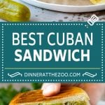 Cuban Sandwich Recipe #sandwich #pork #ham #cheese #pickles #lunch #dinner #fuyos