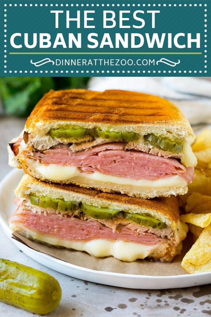 Cuban Sandwich Recipe #sandwich #pork #ham #cheese #pickles #lunch #dinner #fuyos