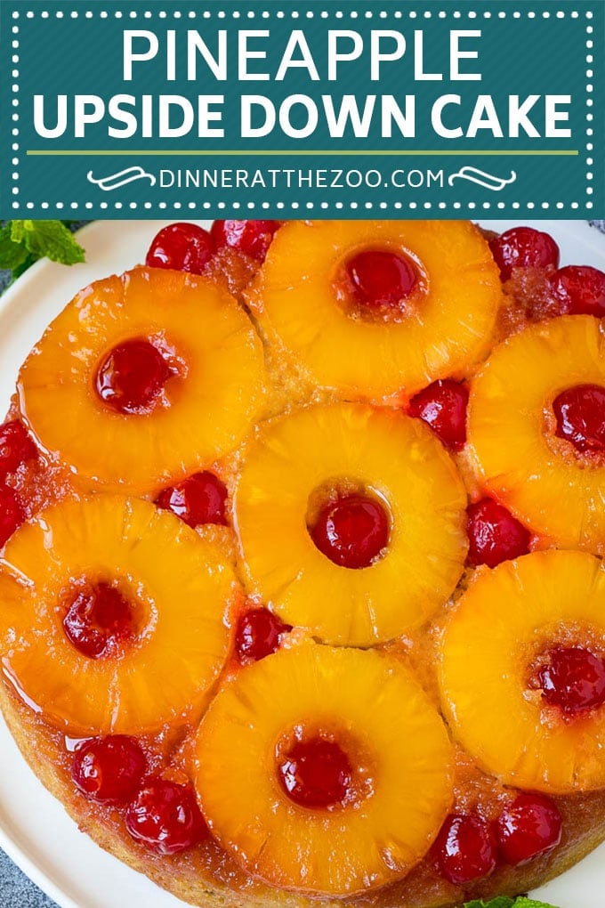 Pineapple Upside Down Cake | Pineapple Cake #cake #pineapple #dessert #cherries #fuyos