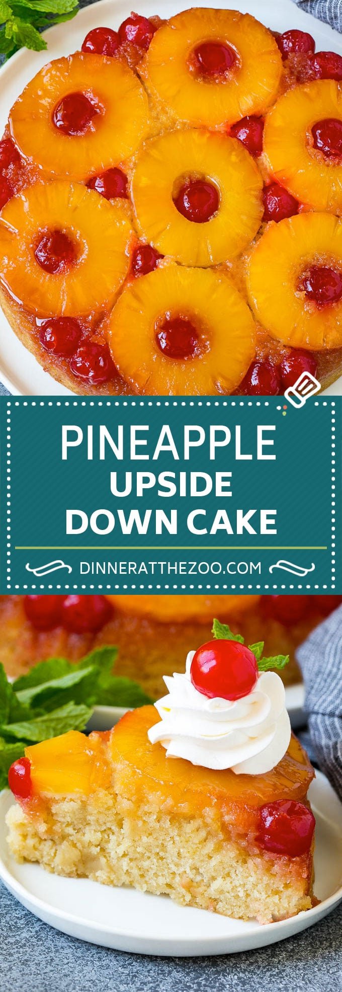 Pineapple Upside Down Cake | Pineapple Cake #cake #pineapple #dessert #cherries #fuyos