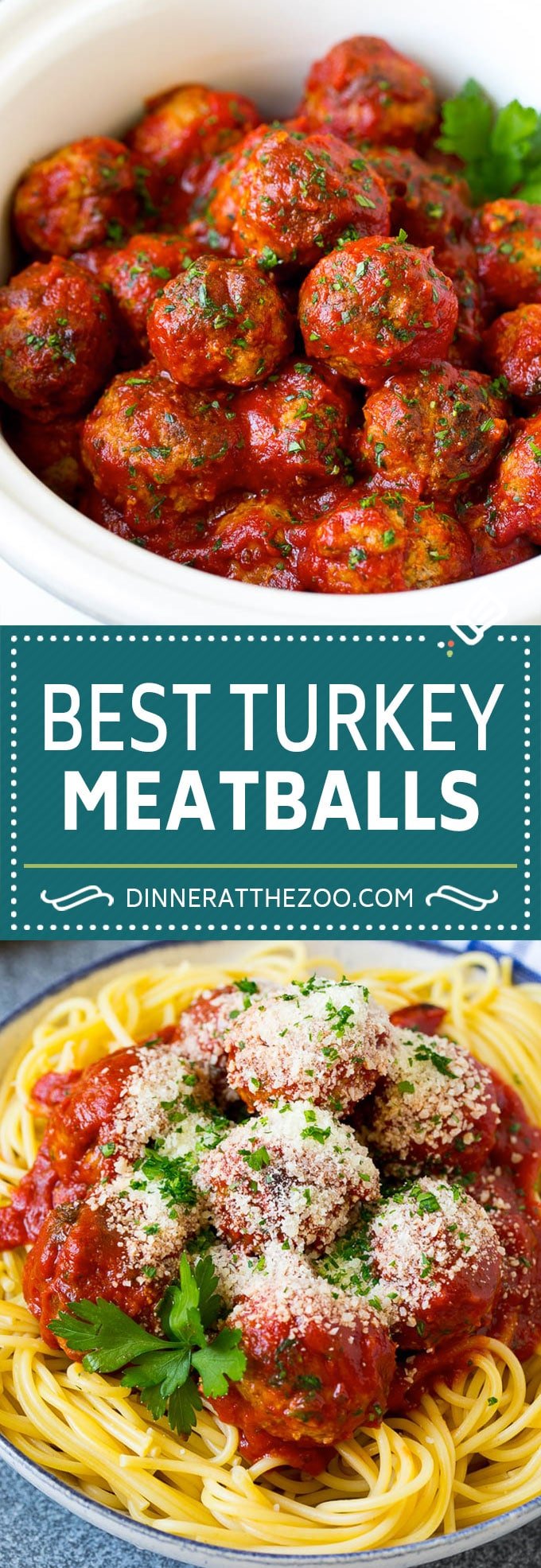 Slow Cooker Turkey Meatballs | Spaghetti and Meatballs #crockpot #slowcooker #turkey #meatballs #dinner #fuyos
