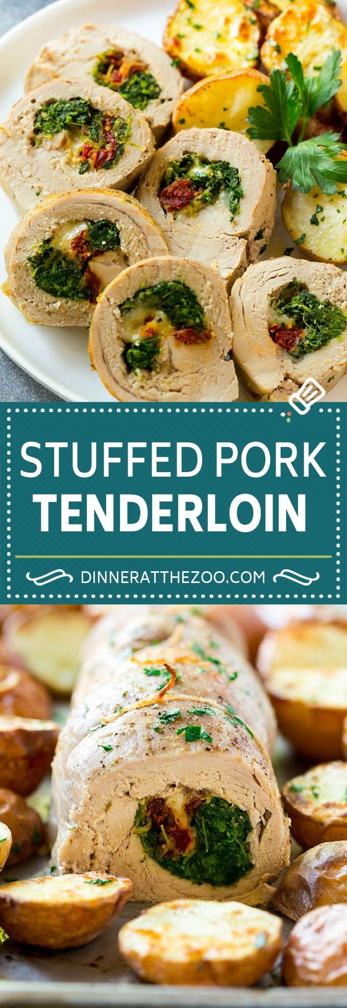 Stuffed Pork Tenderloin Recipe | Roasted Pork Tenderloin | Italian Pork #pork #onepan #potatoes #dinner #fuyos #glutenfree