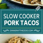 Pork Tacos Recipe | Slow Cooker Tacos #tacos #pork #slowcooker #crockpot #salsa #dinner #fuyos