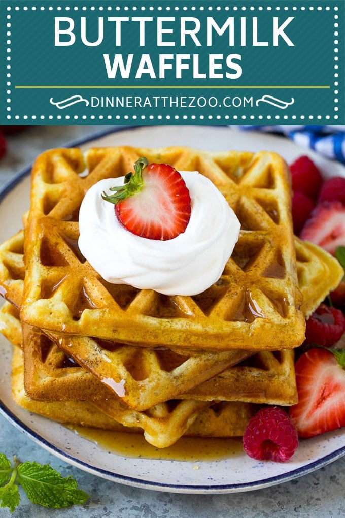 Buttermilk Waffles Recipe | Homemade Waffles #waffles #breakfast #brunch #fuyos