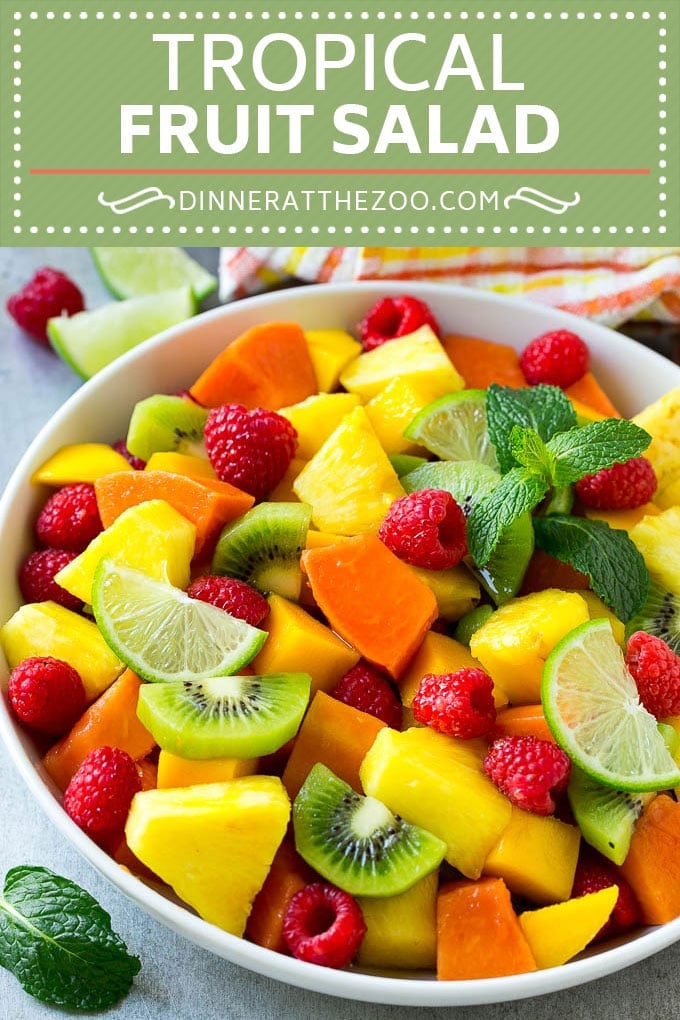 Tropical Fruit Salad Recipe | Easy Fruit Salad | Best Fruit Salad #fruit #salad #fuyos #healthy