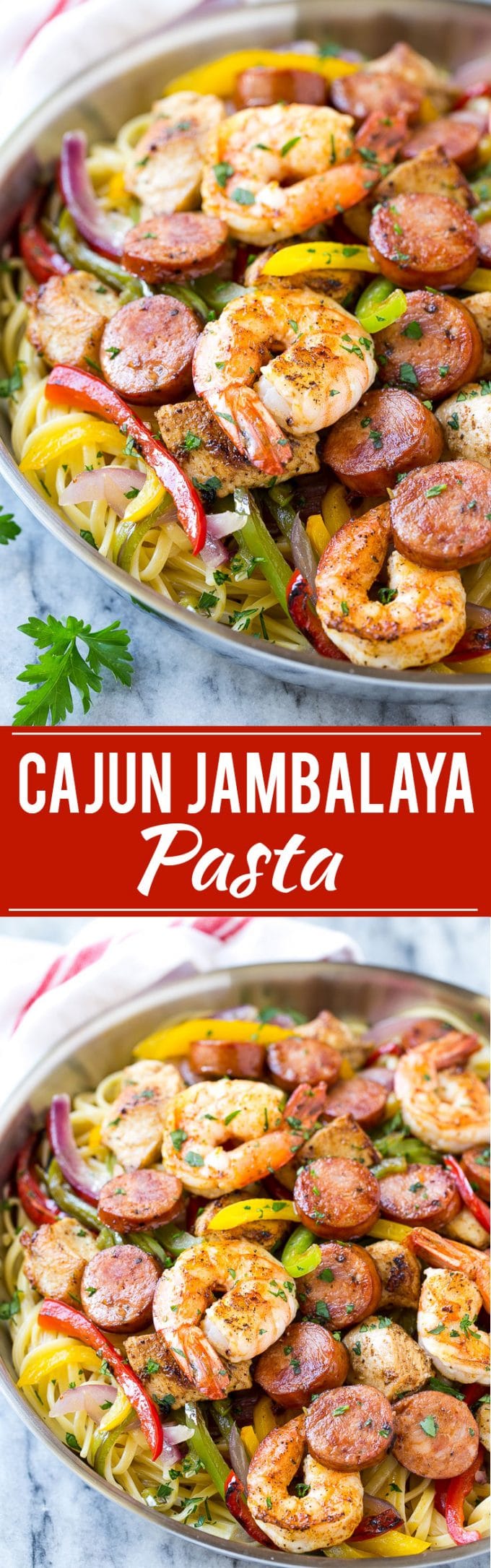Jambalaya Pasta Recipe | Shrimp Pasta | Sausage Pasta #pasta #sausage #shrimp #cajun #dinner #fuyos