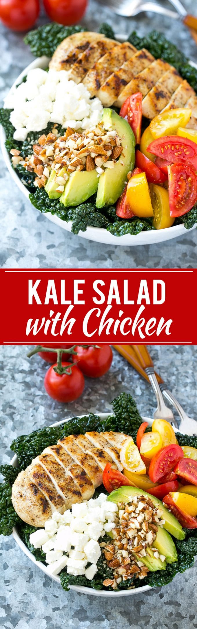 Tuscan Kale Salad Recipe | Kale Salad | Grilled Chicken Salad | Healthy Salad Recipe #kale #salad #chicken #healthy #cleaneating #fuyos
