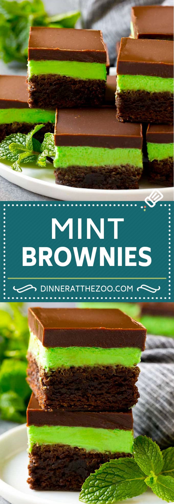 Mint Brownies Recipe | Layered Brownies | Frosted Brownies #brownies #chocolate #frosting #mint #dessert #fuyos