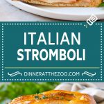 Stromboli Recipe | Italian Stromboli #pepperoni #cheese #ham #dinner #fuyos