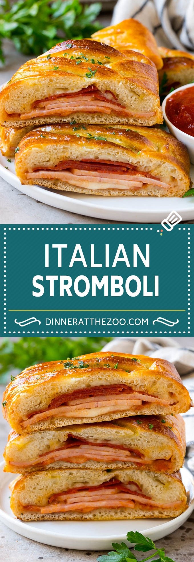 Stromboli Recipe | Italian Stromboli #pepperoni #cheese #ham #dinner #fuyos