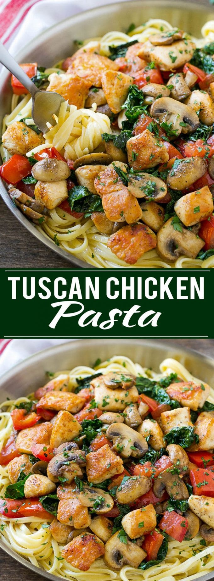 Tuscan Chicken Pasta Recipe | Creamy Chicken Pasta | Pasta Recipe | Easy Dinner Recipe #pasta #dinner #chicken #kale #fuyos