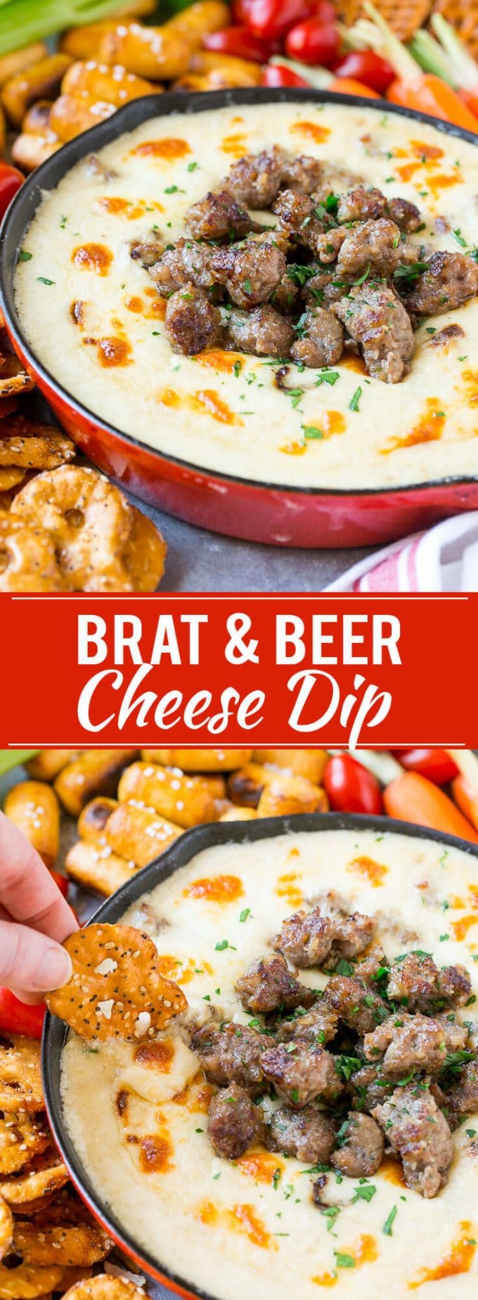 Brat & Beer Cheese Dip Recipe | Beer Cheese Dip | Cheese Dip | Easy Appetizer #beer #cheese #dip #sausage #appetizer #fuyos