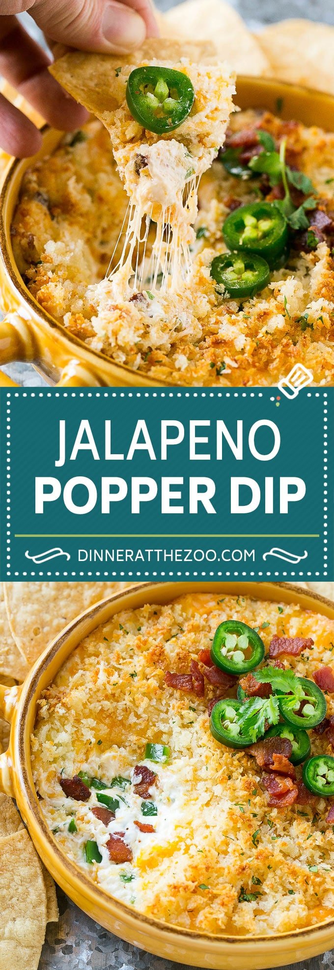 Jalapeno Popper Dip #jalapeno #dip #bacon #cheese #appetizer #fuyos