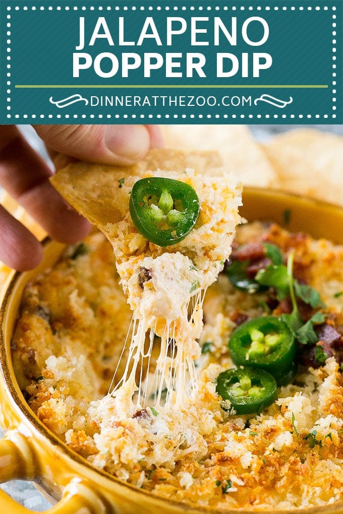 Jalapeno Popper Dip #jalapeno #dip #bacon #cheese #appetizer #fuyos