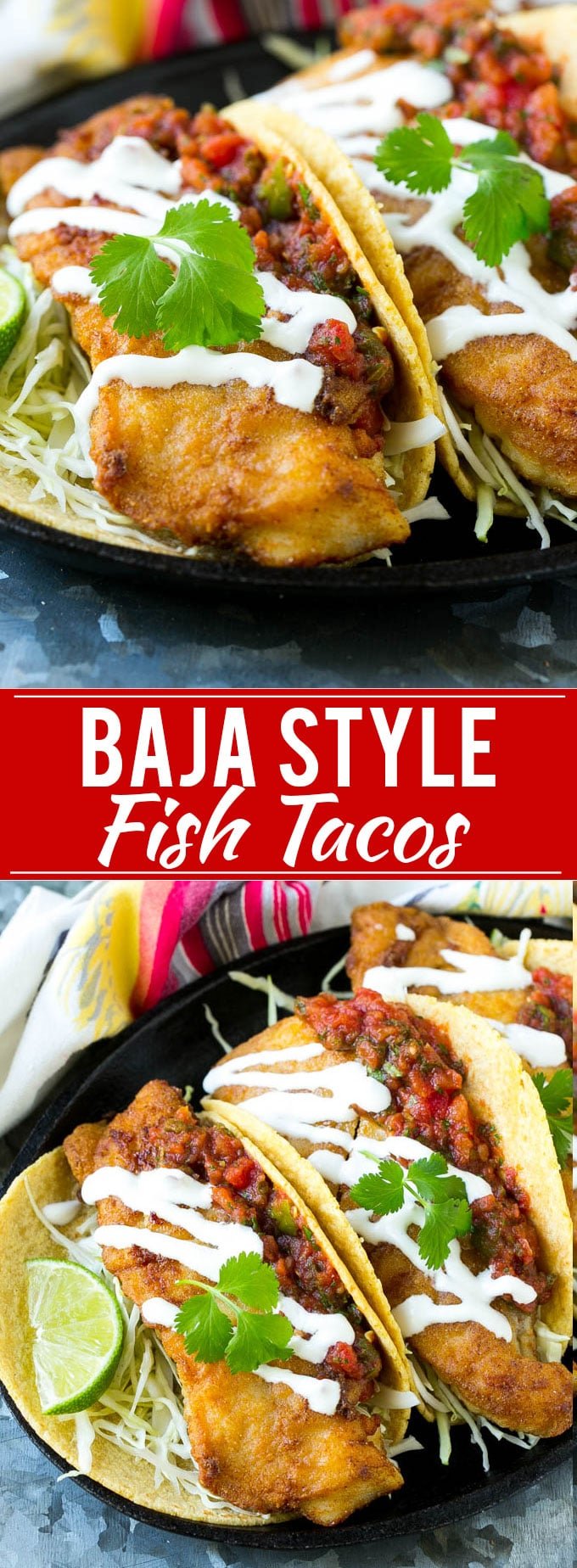 Baja Fish Tacos Recipe | Fried Fish Tacos | Crispy Fish Tacos | Easy Fish Tacos Recipe #fish #tacos #dinner #fuyos