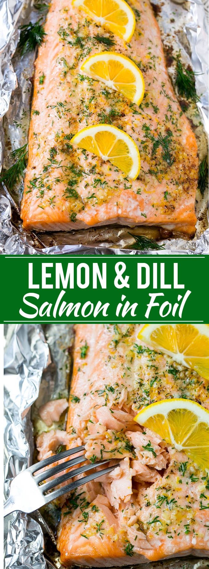 Salmon in Foil with Lemon and Dill Recipe | Foil Wrapped Salmon | Baked Salmon | Easy Salmon Recipe | Lemon and Dill Salmon #salmon #fish #seafood #lemon #lowcarb #keto #dinner #fuyos