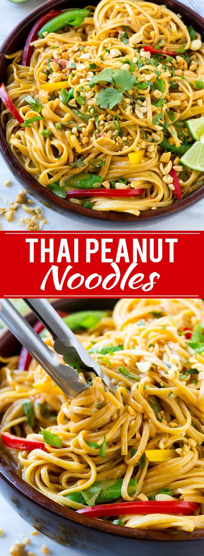 Thai Peanut Noodles Recipe | Asian Noodles | Thai Noodles | Peanut Sauce #noodles #thaifood #peanuts #vegetarian #dinner #lunch #fuyos