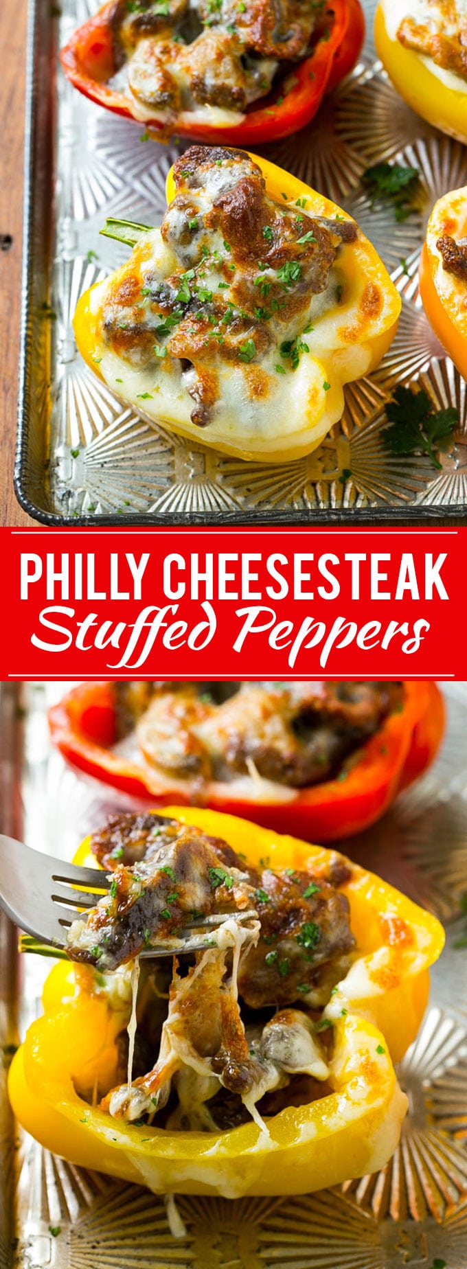 Philly Cheesesteak Stuffed Peppers Recipe | Easy Stuffed Peppers | Low Carb Stuffed Peppers #peppers #steak #cheese #mushrooms #lowcarb #keto #dinner #fuyos