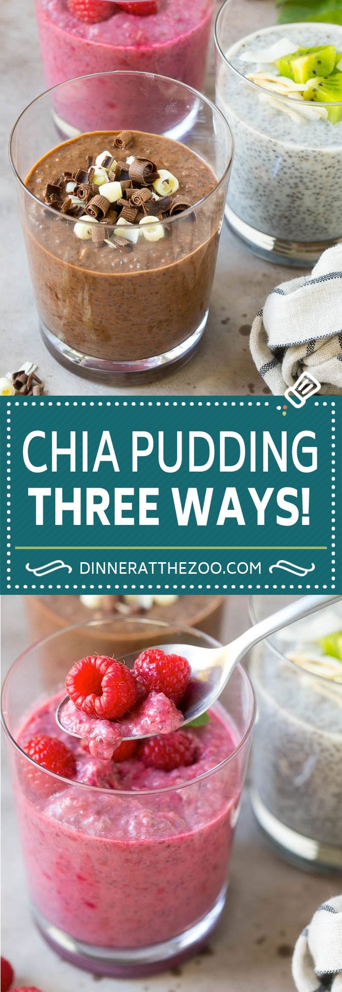 Chia Pudding Recipe | Chocolate Chia Pudding | Coconut Chia Pudding | Raspberry Chia Pudding #chia #pudding #breakfast #dessert #vegan #glutenfree #dairyfree #fuyos