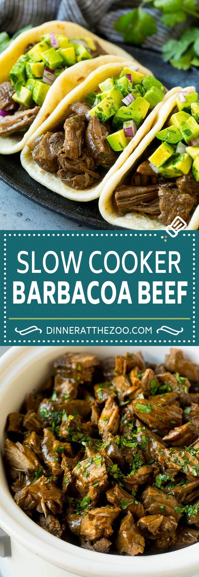 Slow Cooker Barbacoa | Beef Tacos | Crock Pot Beef Tacos #beef #tacos #crockpot #slowcooker #dinner #avocado #fuyos