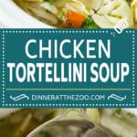 Chicken Tortellini Soup #soup #chicken #pasta #tortellini #slowcooker #crockpot #dinner #fuyos