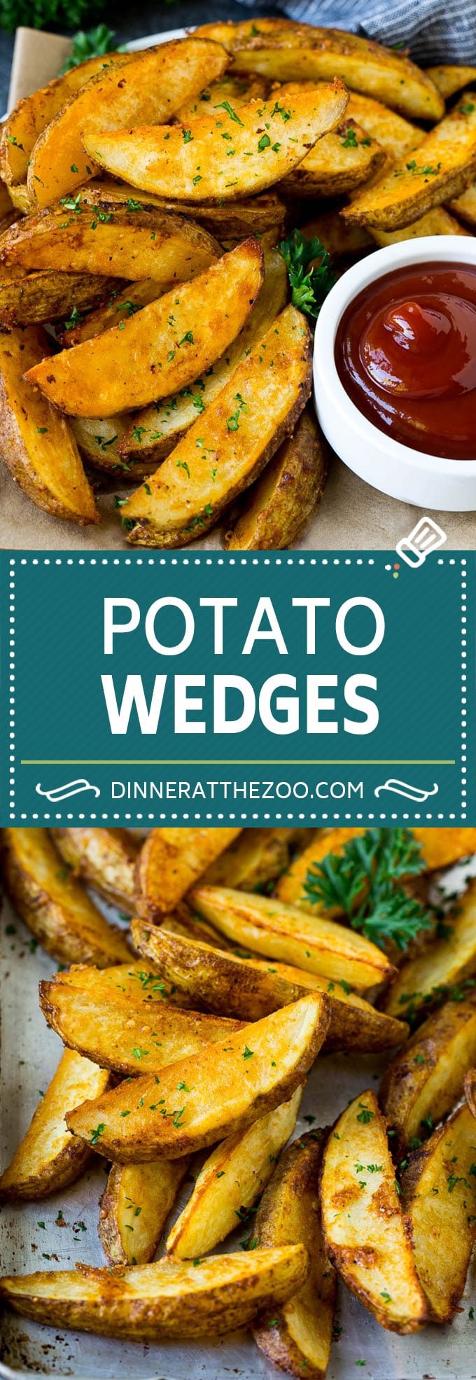 Baked Potato Wedges Recipe | Baked French Fries #potatoes #fries #sidedish #dinner #fuyos