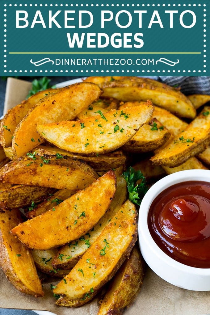 Baked Potato Wedges Recipe | Baked French Fries #potatoes #fries #sidedish #dinner #fuyos