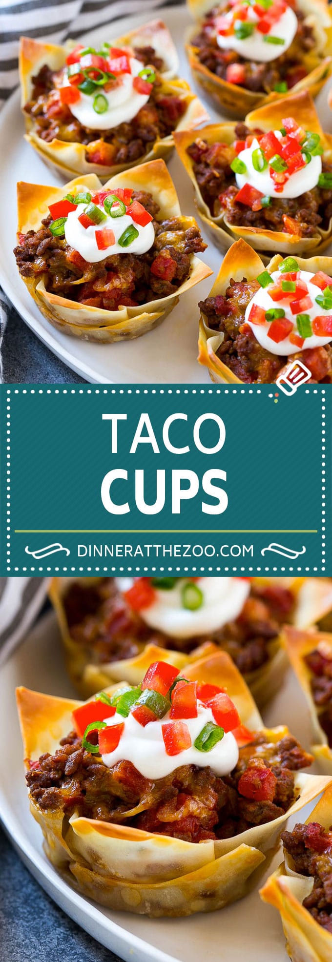 Taco Cups Recipe | Wonton Taco Cups | Taco Cupcakes | Mexican Appetizer #taco #hamburger #appetizer #fuyos #beef