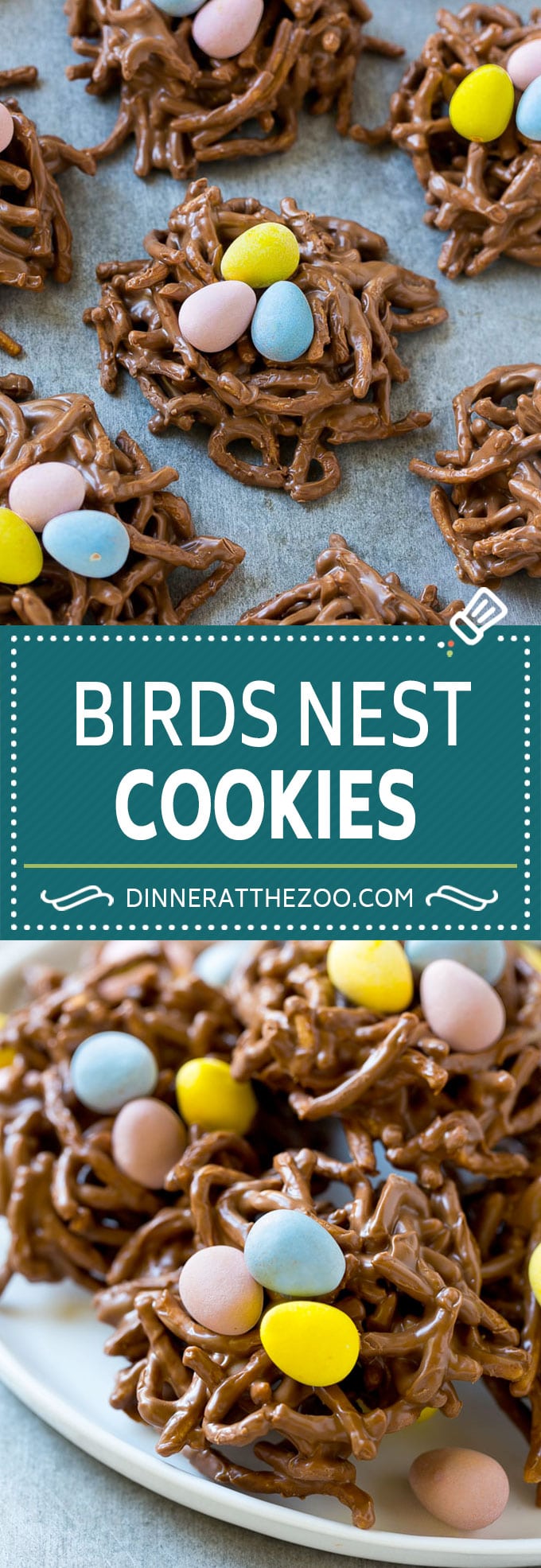 Birds Nest Cookies | Chow Mein Noodle Cookies | Easter Cookies | No Bake Cookies #cookies #easter #nobake #chocolate #dessert #fuyos