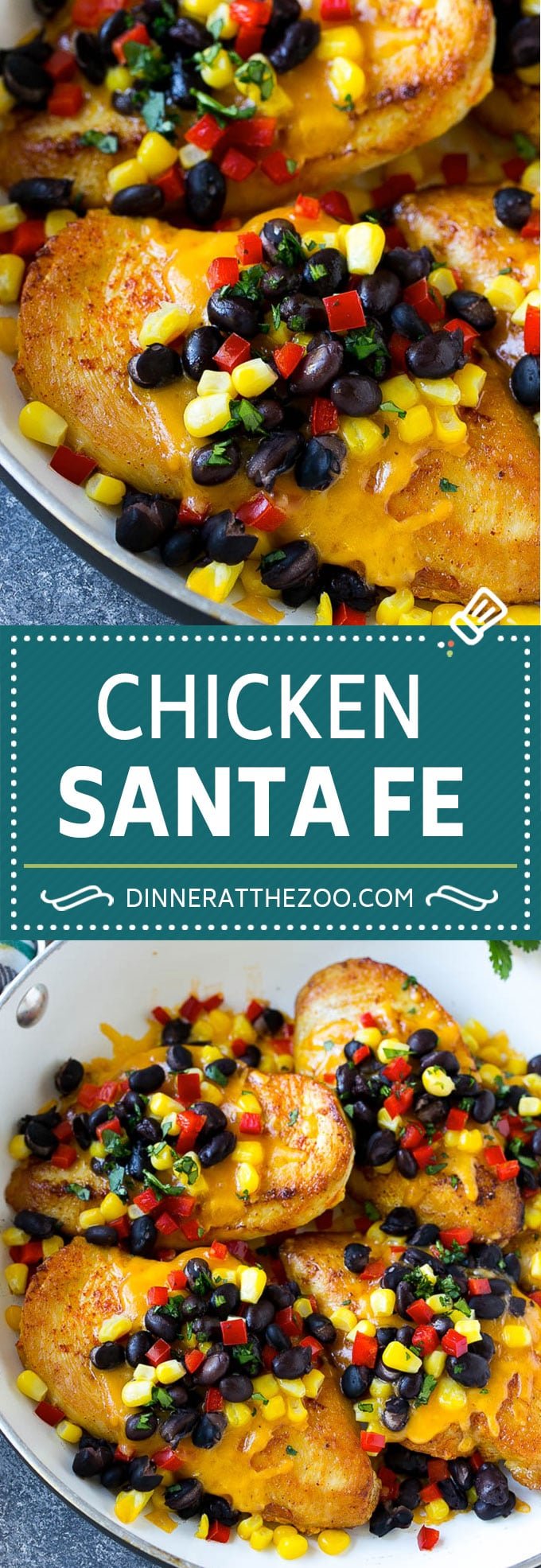 Chicken Santa Fe Recipe | Mexican Chicken | Santa Fe Chicken | Easy Chicken Recipe #chicken #glutenfree #beans #cheese #fuyos