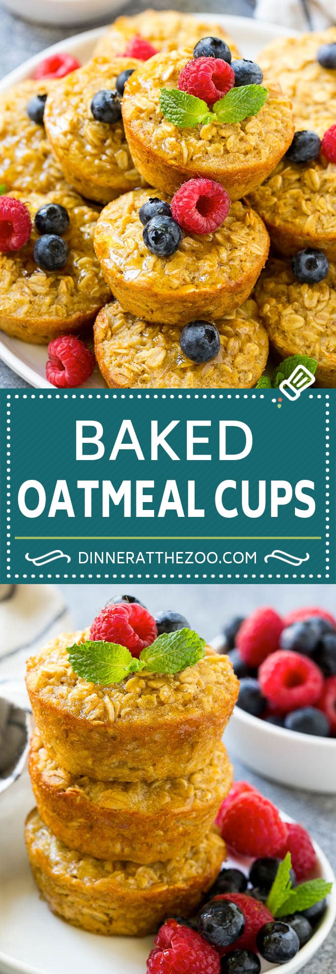 Baked Oatmeal Cups Recipe | Baked Oatmeal | Meal Prep Oatmeal | Oatmeal Muffins #oatmeal #breakfast #fuyos
