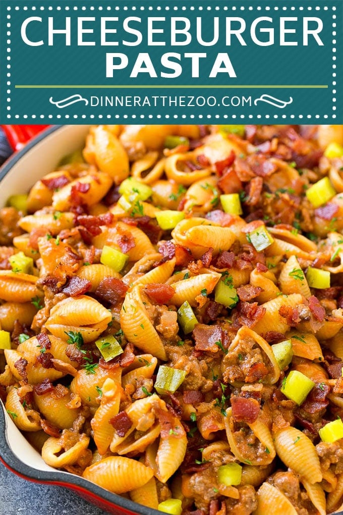 Cheeseburger Pasta | Hamburger Pasta | Ground Beef Pasta #cheeseburger #bacon #pasta #fuyos