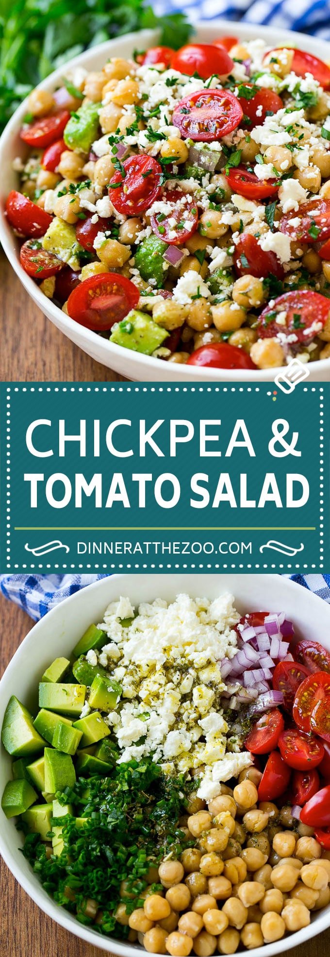Chickpea Salad Recipe | Chickpea and Tomato Salad | Chickpea Avocado Salad | Summer Salad #salad #summer #recipes #fuyos
