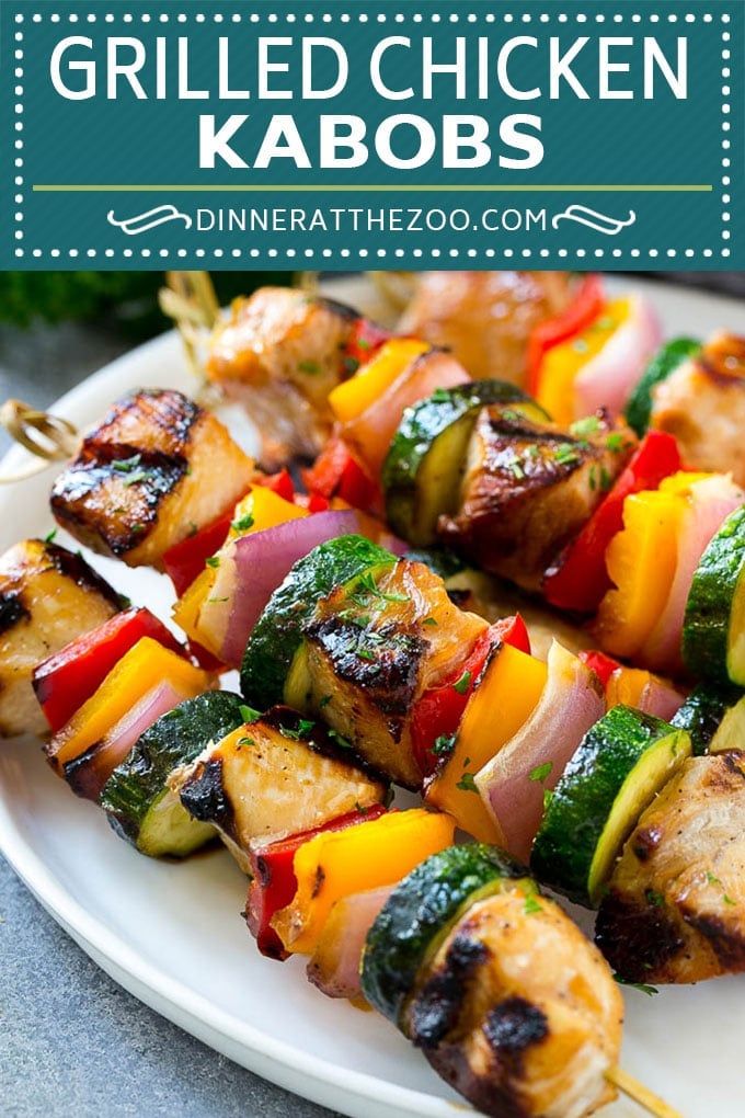 Grilled Chicken Kabobs Recipe | Chicken and Vegetable Kabobs | Grilled Chicken Skewers #grilling #chicken #kabobs #dinner #fuyos