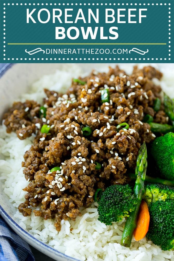 Korean Beef Bowls Recipe | Korean Ground Beef | Asian Beef Recipe | Rice Bowl #groundbeef #asianfood #rice #fuyos