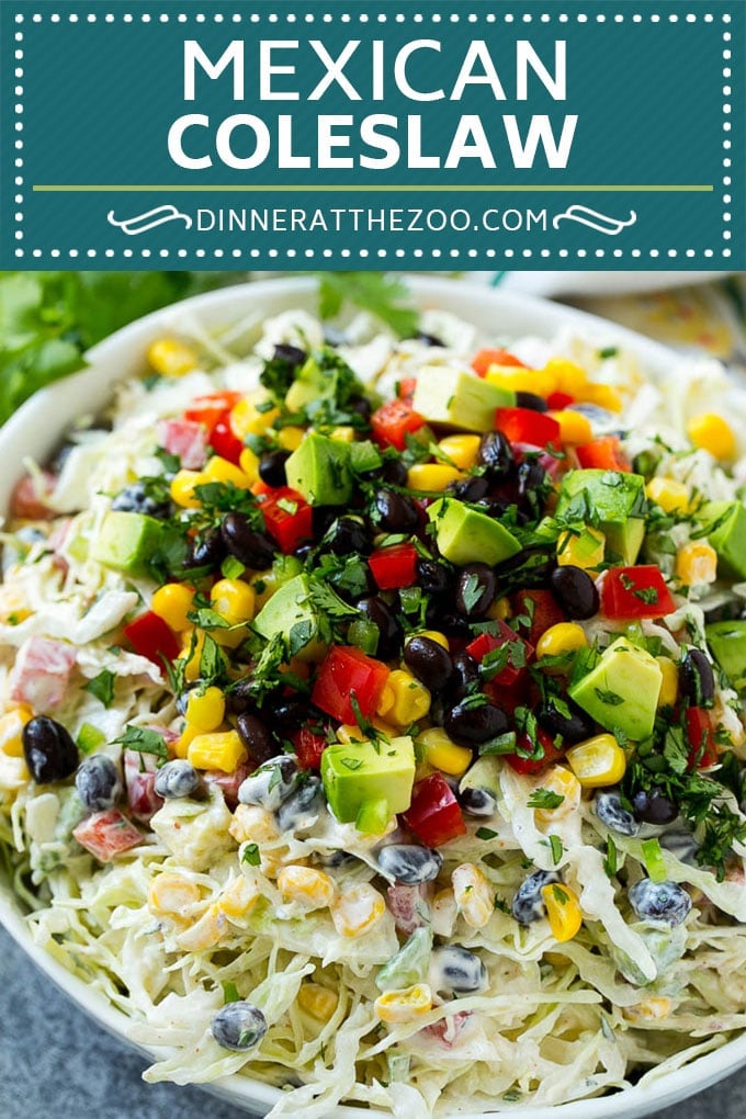 Mexican Coleslaw Recipe | Southwestern Coleslaw | Easy Coleslaw #coleslaw #mexicanfood #salad #fuyos