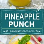 Pineapple Punch Recipe | Sparkling Punch | Fruit Punch | Pineapple Drink #pineapple #drink #fuyos