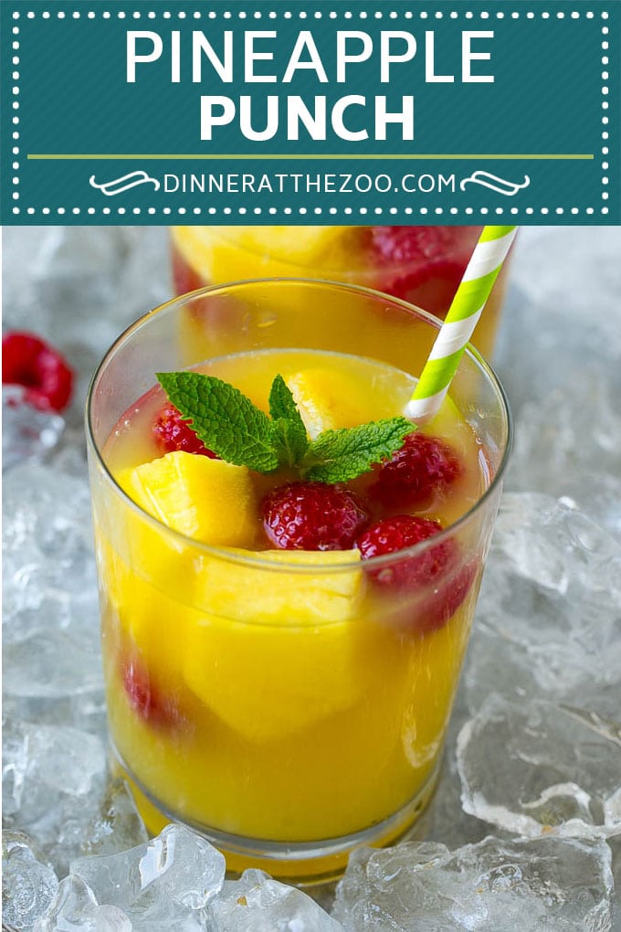 Pineapple Punch Recipe | Sparkling Punch | Fruit Punch | Pineapple Drink #pineapple #drink #fuyos