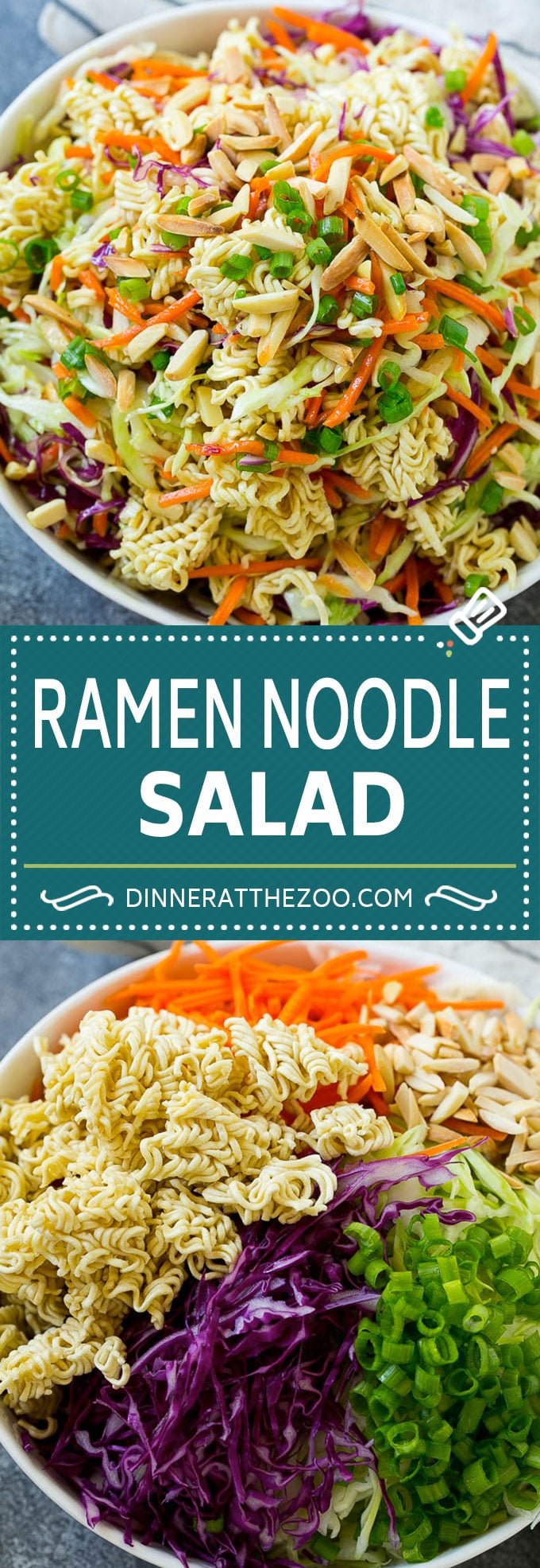 Ramen Noodle Salad Recipe | Oriental Salad | Asian Salad | Ramen Noodle Cabbage Salad #ramennoodles #salad #cabbagesalad #salad #fuyos