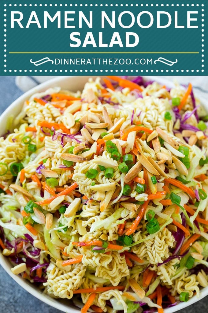Ramen Noodle Salad Recipe | Oriental Salad | Asian Salad | Ramen Noodle Cabbage Salad #ramennoodles #salad #cabbagesalad #salad #fuyos
