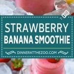 Strawberry Banana Smoothie Recipe | Strawberry Smoothie #strawberry #banana #smoothie #drink #fuyos