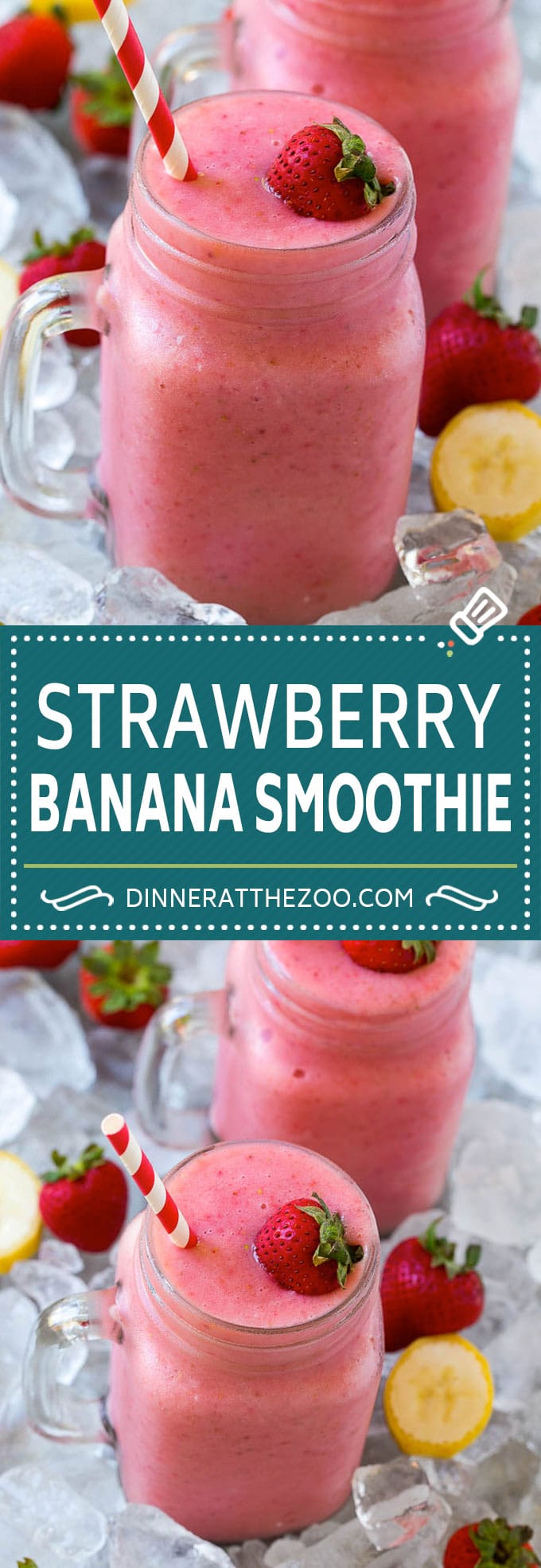 Strawberry Banana Smoothie Recipe | Strawberry Smoothie #strawberry #banana #smoothie #drink #fuyos