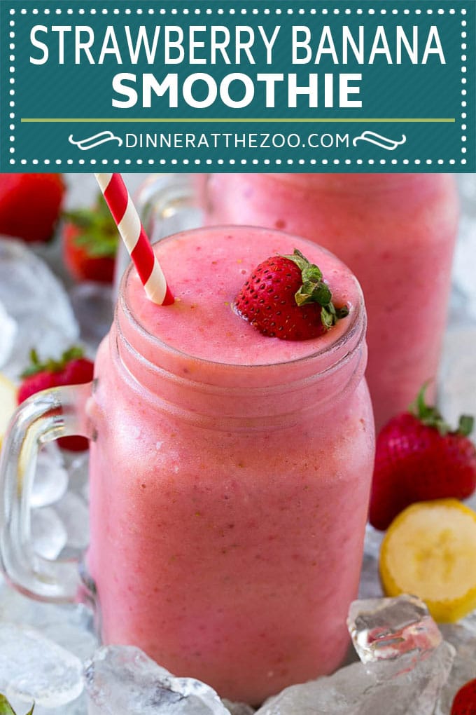 Strawberry Banana Smoothie Recipe | Strawberry Smoothie #strawberry #banana #smoothie #drink #fuyos